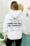 159293 Sardonlu Kapsonlu Sweatshirt